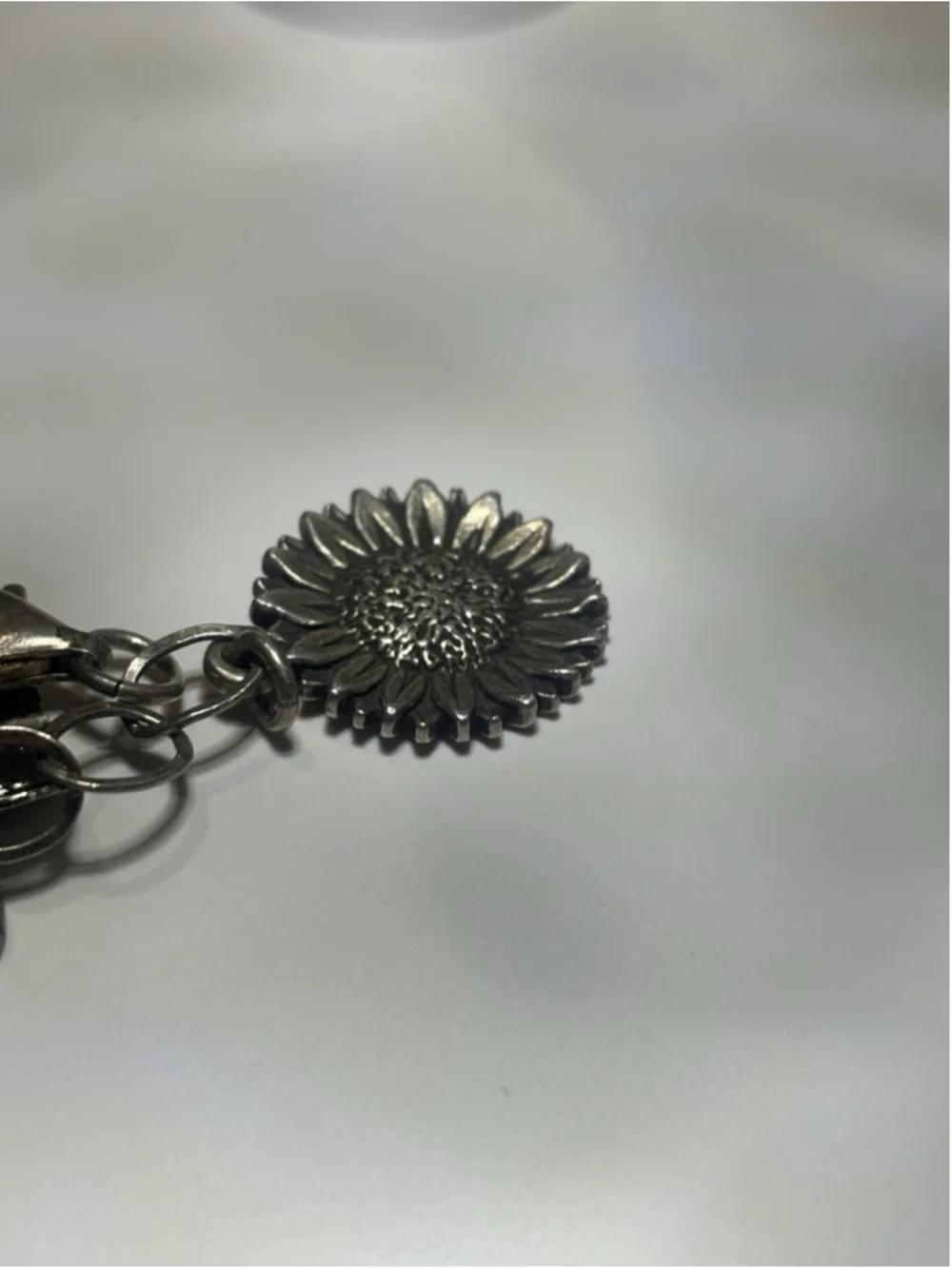 Sterling Silver Charm Bracelet H&H 925 Mixed Charms Flower Boot